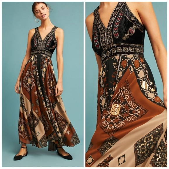 Anthropologie Dresses & Skirts - NWT Anthropologie Shenia Embroidered Maxi Dress S